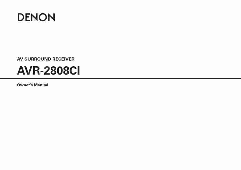 Denon Stereo System AVR-2808CI-page_pdf